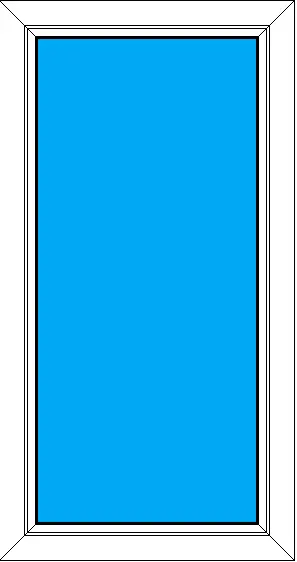 Глухое пластиковое окно 500-950 мм