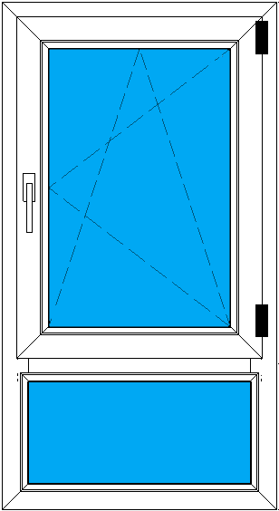 окна одностворчатые