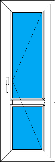 пластиковая дверь из оконного профиля