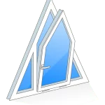 окно ПВХ треугольное