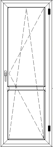 балконная дверь с сэндвич панелью без остекления