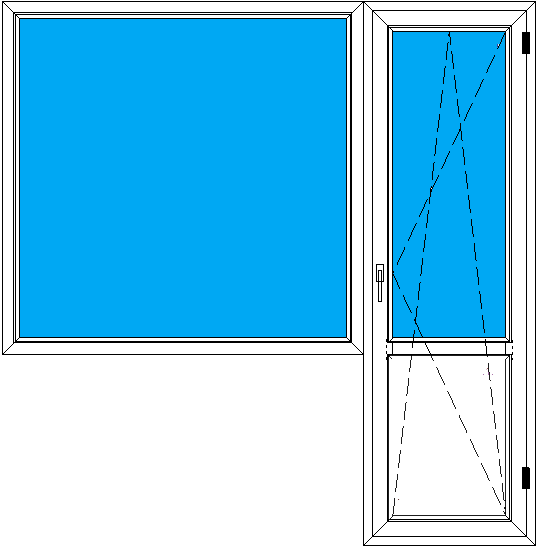 стандартный балконный блок Exprof с установкой под ключ