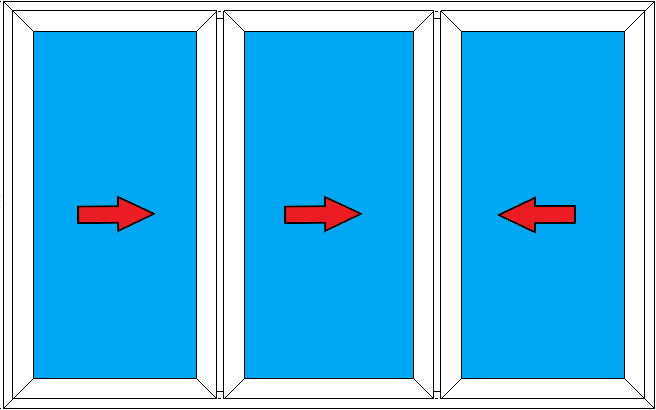 раздвижная система 2,2х1,5 м