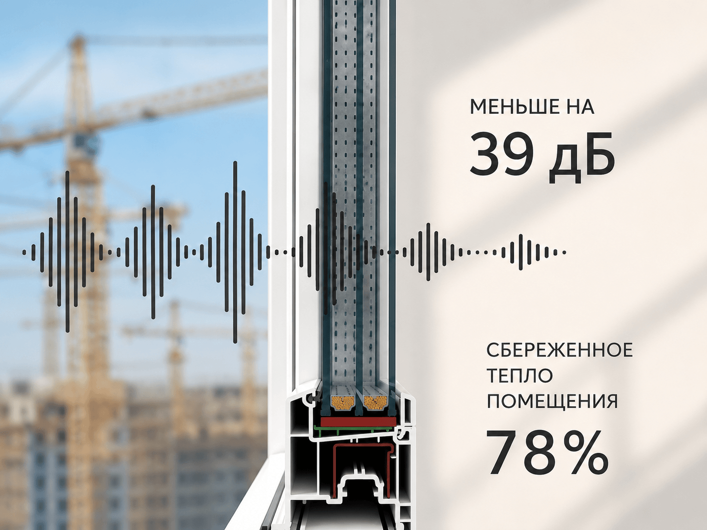 стеклопакет шумозащитный