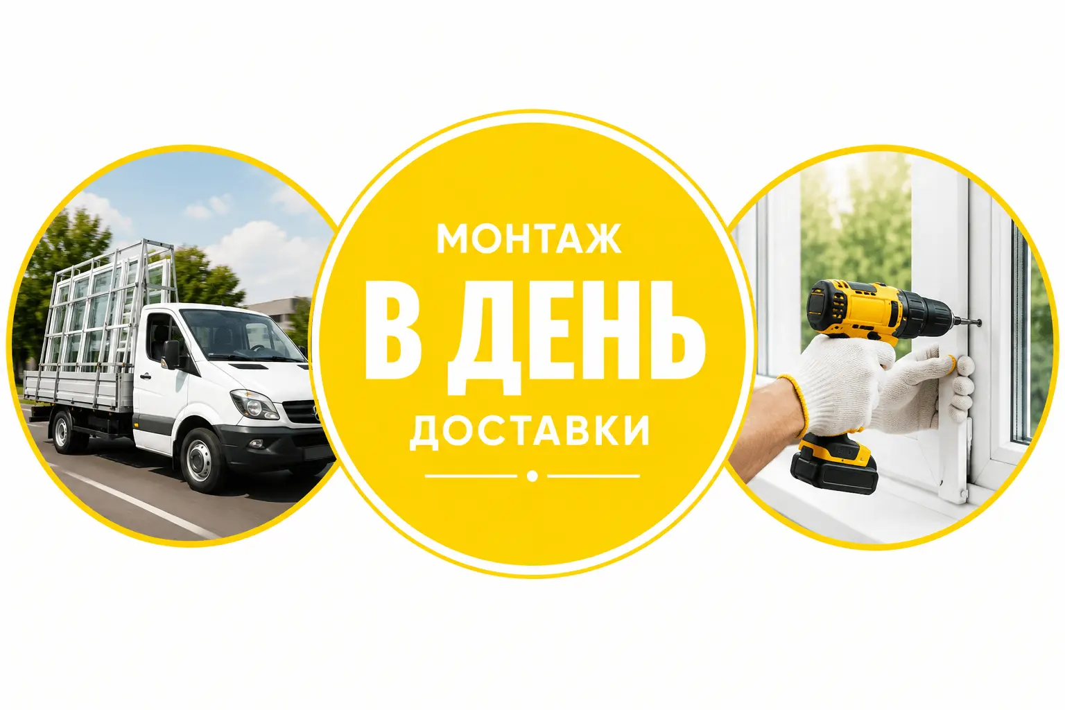 Доставка и установка пластиковых окон в один день