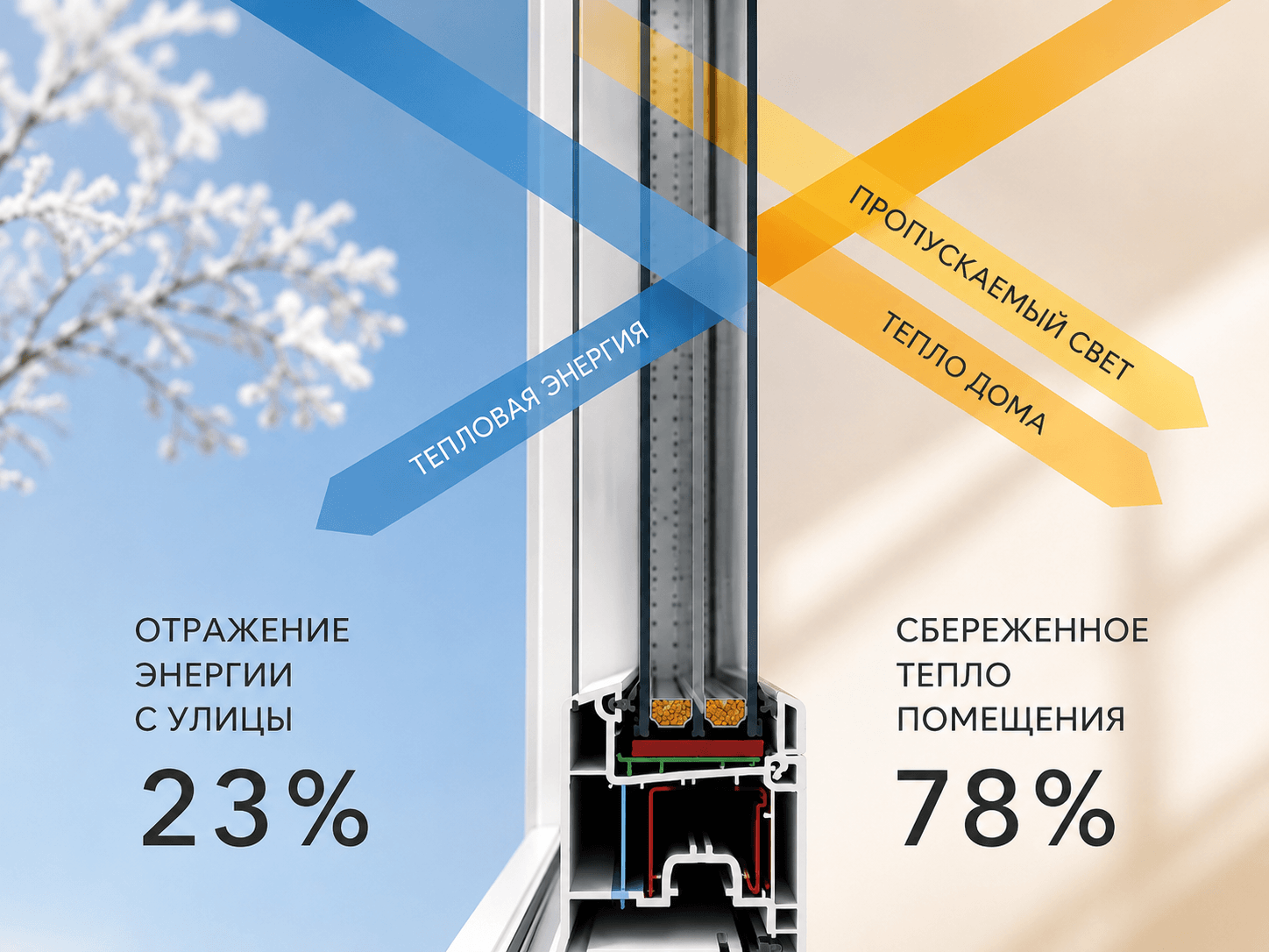 стеклопакет энергосберегающий