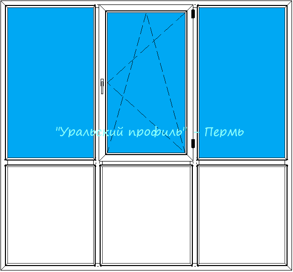 Рисунок пластиковых панорамных конструкций